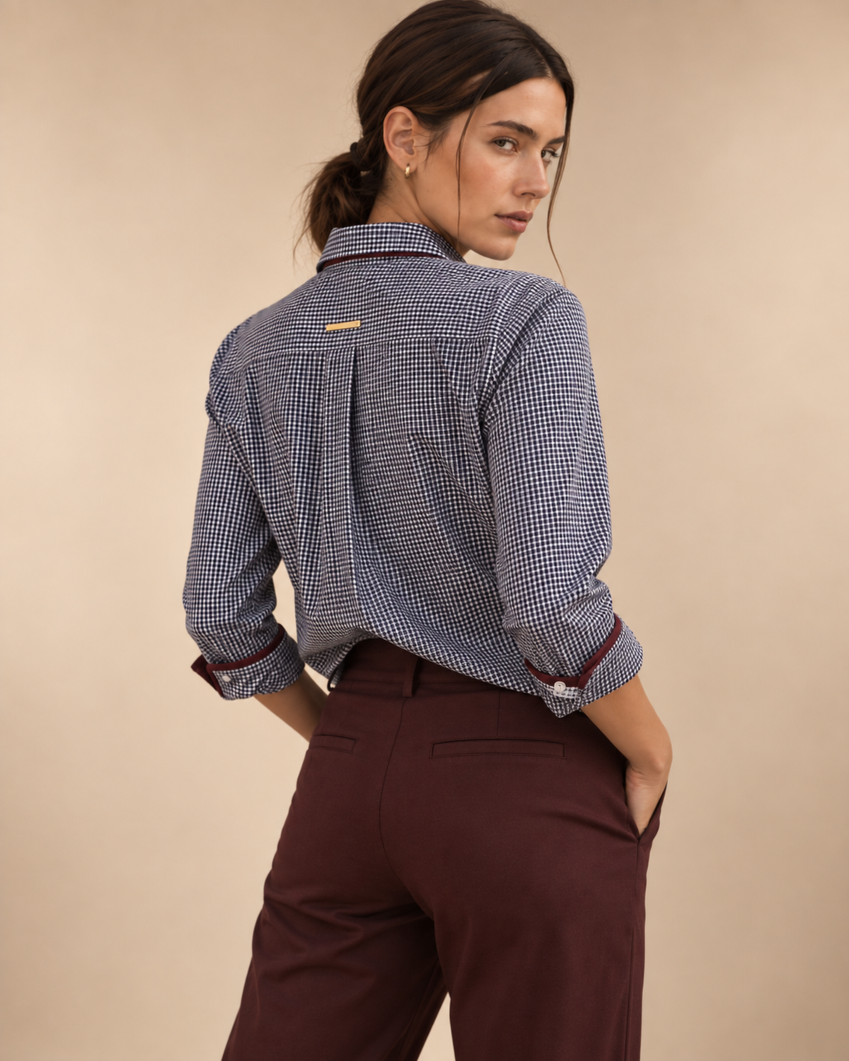 Icon Gingham Button-Up